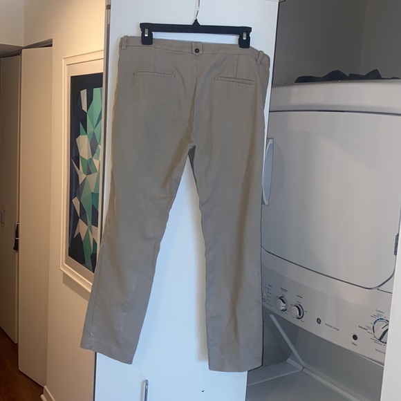 ZARA BASIC PANTS excellent condition beige khaki pants classic closet staple - Picture 3 of 15